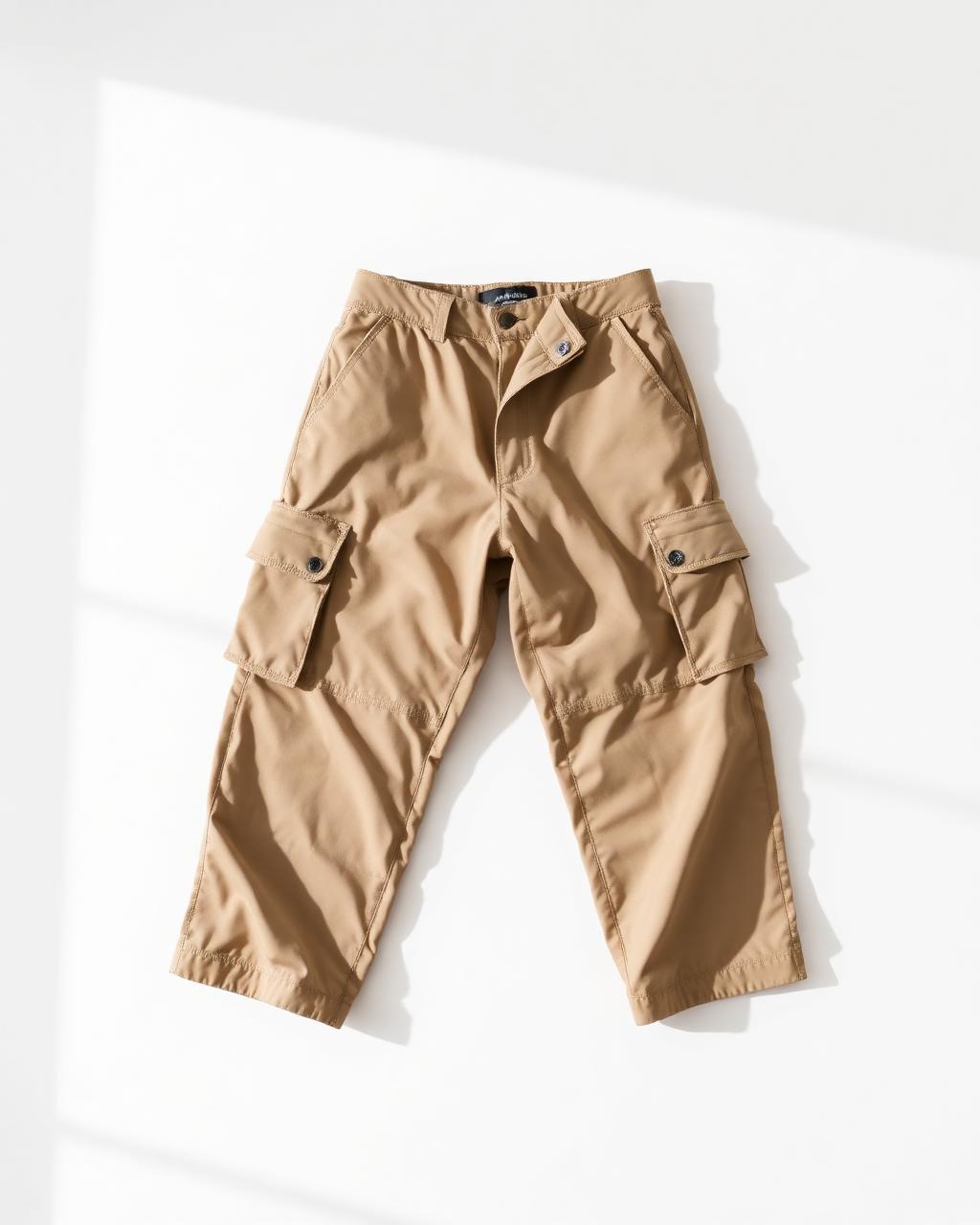 Origin Cargo — Cotton ripstop wide-leg cargo.